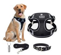 PXBSNB Harnais anti-traction pour chien, réglable et respirant, avec bande réfléchissante, harnais Ruffwear avec poignée de contrôle facile pour promener les chiens de taille moyenne et petite taille,