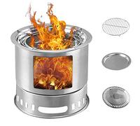 PXDOHQAW Réchaud À Bois,Réchaud de Camping,Réchaud À Bois,Réchaud de Camping,Réchaud de Randonnée,Réchaud de Chauffabarbecue Grill Tent Réchaud de Chauffage/Sier