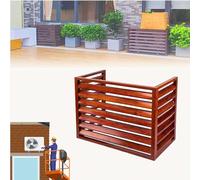 Pxkmouy 2~3P cache climatiseur exterieur aluminium, cache clim exterieur caisson anti bruit pompe a chaleur Grille De Protection de Climatisation,Fleurs Cache De Protection Pour Climatisation Étanche