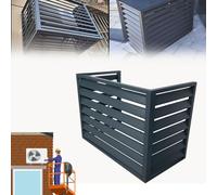 Pxkmouy cache climatiseur exterieur aluminium, Cache Climatiseur De Fleur Mobile Stores De Coque De Caché Résistant Aux Intempéries Écran Pour L'intérieur Et L'extérieur,1.5P Cache De Protection