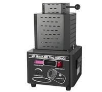 PxkVrin Four de Fusion d'or 2500 W, Machine de coulée sous Vide, avec creuset en Graphite, équipement de raffinage Haute température, 110 V - 220 V, pour la Fonte de Bijoux Black-3kg