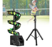 PxkVrin Lanceur De Balles De Tennis pour Famille, 3.5s fréquence, 33/27 balles, 10h autonomie, télécommande, idéal pour interactions Parent-Enfant. B