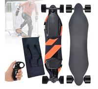 PxkVrin Longboard électrique, Skateboard électrique, Vitesse maximale de 40 mph, capacité de Charge de 150 kg, pour Les déplacements sur Le Campus et en Ville. Orange