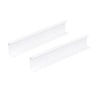 PXMWITSEZ Lot de 2 poignées dissimulées modernes, blanches, for tiroirs, portes de meubles, placards de cuisine, armoires de chambre à coucher, en alliage d'aluminium(Length 100mm)
