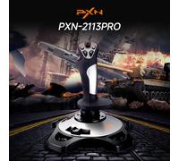 PXN-2113 Pro Joystick Flight Simulator Gamepad Contrmatérielle PC Flight Simulation Cockpit Stick pour PC/Desktop Game Accessrespiration 2113 Pro