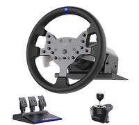 PXN Force Feedback Volant de course PC détachable 270/900 degrés V99 Simulateur de volant avec pédales et levier de vitesse pour PC Windows, PS4, Xbox One, Xbox Series X/S