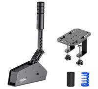 PXN HB S Frein à Main USB pour Sim Racing - Frein à Main PC, Capteur Linéaire 16-Bits, Force et Course Réglables, Levier Bidirectionnel, Ressort + Amortisseur, Support de Bureau - Pour PC Windows