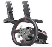 PXN V10 Ultra Volant de Course Direct Drive avec Pédales - Volant de Jeu 3,2 Nm Force Feedback avec Poignées en Cuir Microfibre et Palettes de Vitesses - Set Sim Racing pour PC, PS4, Xbox One/Series