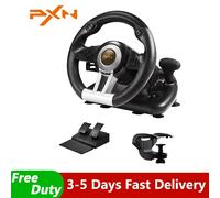 PXN V3 Pro Gaming Racing Wheel Volante PC Volant Racing Game 180 ° pour PC Windows/PS3/PS4/Switch/Xbox One/Xbox Series X/S Orange