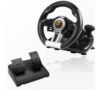 PXN V3IIIBK Volant de Course avec Pédales pour PC, PS3, PS4, Xbox One, Switch, Xbox - Noir