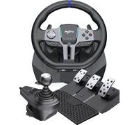 PXN V9 Gen2 Volant de Course - 270° & 900°, Levier de Vitesse en H, Pédales à Effet Hall, Palettes de Changement de Vitesses, Application Outils, Retour de Vibration - Volant pour PC, Xbox et PS4