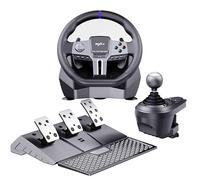 PXN V9 GEN2 Volant PC, Volant PS4 avec Palettes de Changement, Pédale à Effet Hall, Levier de Vitesse 6+R, Volant de Course pour Xbox Series X/S, Xbox One, PC, PS4, PS3