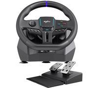 PXN V900 Gen2 Volant de Course avec Pédales Hall - Volant de Jeu USB 16 bits, Rotation 270°/900°, Retour de Vibration, Paddles, Application - Pour PC, Xbox, PS4, PS3, Switch