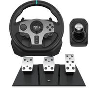 PXN Volante Volante PC Vibration 270/900 degrés et levier de vitesse avec pédales pour PC, PS4, Xbox One, Nintendo Switch, PS3, Xbox Series S/X