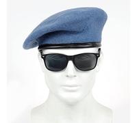 PXPLDYY Beret Femme Béret Uni À Dix Couleurs, Chapeau Militaire Décontracté, Automne Et Hiver, Chaud, Style Hip-Hop, pour L'Extérieur, Bleu Ciel, Taille Unique