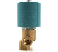 PXQCHAVLN Électrovanne 2/2 Voies N/C AC220V 50HZ AC110V 60HZ G1/4 Pouces Eau Air Vapeur électrovanne électrique vanne Fer Machine vanne de débit utile(220 Volt)