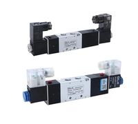 PXQCHAVLN Électrovanne directionnelle pneumatique à Double tête, Double Commande, 5 Voies, 3 Positions, Maintien de Puissance, 4V130C-06 4V230C-08(4V130C-06,DC24)
