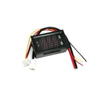 PXQCHAVLN Mini voltmètre-ampèremètre numérique CC 100 V 10 A, testeur de Tension et de Courant, avec Double Affichage LED de 0,56 Pouce.(1a Red Red)