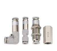 PXQCHAVLN Valve de contrôle pneumatique 6mm 8mm 10mm 1/4 3/8 1/2, Valve Anti-Retour unidirectionnelle, Valve en Laiton à Sens Unique, Adaptateur de raccord de Tuyau d'air(Cv-03)