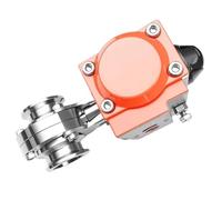 PXQCHAVLN Vanne Papillon sanitaire à Trois Pinces, 1/2 "à 2", Double actionneur pneumatique, en Acier Inoxydable, opérateur d'air