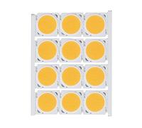 PxQuerantic 12Pcs COB LED Chip, High Power 12W Round Light Source, 1080LM 36-41V COB Light Emitter with Aluminum Substrate for DIY Indoor Outdoor Lamps, Downlights and Spotlights (Lumière chaude)