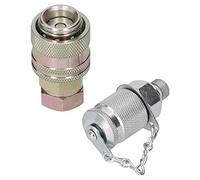 PxQuerantic Adaptateur de Test de Pression hydraulique de connecteur à couplage Rapide, Fournitures industrielles G1/8, résistance à Haute Pression avec matériau en Acier, Lien fileté pour