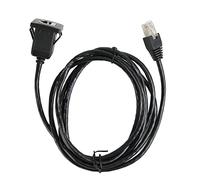 PxQuerantic Câble à montage en Cat5e, câble d’extension à montage sur panneau Cat5e, câble réseau Ethernet RJ45 mâle-femelle avec gaine en PVC, pour plaques murales, meubles, plans de