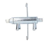 PxQuerantic Griffe de traite pour vaches, diamètre 16 mm, collecteur pour machine à traire avec 4 grands trous pour les tasses, outil de collecte de lait en fer galvanisé facile à nettoyer pou