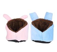 PxQuerantic Lit de Couchage pour Hamster, hamac en Flanelle Douce et Chaude pour Hamsters Nains, Joli nid pour Animaux de Compagnie avec Tapis en éponge Amovible, Maison Confortable pour