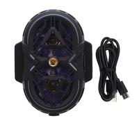 PxQuerantic Refroidisseur de téléphone à double cœur 3 - Refroidissement à trois niveaux avec affichage de la température, radiateur pour smartphone à éclairage RGB, idéal pour le gaming et le