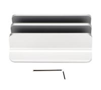 PxQuerantic Support Vertical pour Ordinateur Portable à 2 emplacements, Support réglable en Alliage d’Aluminium pour Bureau à Domicile, Organisateur Double Emplacement pour Tablette et