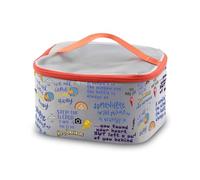 PXTIDY Broadway Trousse de maquillage musicale Come From Away sur le thème musical Sac organisateur de cosmétiques Broadway Cadeau de théâtre musical, gris, One_Size, Trousse de maquillage