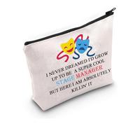 PXTIDY Cadeau pour directeur de scène, théâtre musical, gestionnaire de scène, trousse de maquillage, drame grand théâtre, cadeau de directeur de théâtre, s, trousse de maquillage