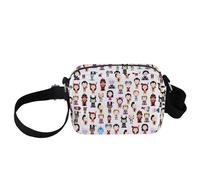 PXTIDY Evil Villains Group Sac à bandoulière Méchant Allée Halloween Evil Queen Cadeau Halloween Fête Favors Crossbody Portefeuille Sorcière Cadeaux Beige Small, beige, s