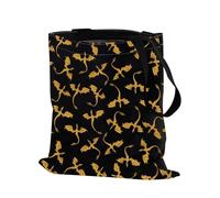 PXTIDY Fourth Wing Sac fourre-tout noir et doré Dragon Sac à bandoulière Fantasy Dragon Rider Sac Livre Cadeau Livre Cadeau pour les lecteurs, Noir , Medium