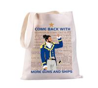 PXTIDY Hamilton Musical Lyrics Gift I Come Back Hamilton Sac fourre-tout musical Theatre West Broadway Sac de courses, beige, Medium