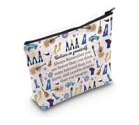 PXTIDY Mamma Gifts Trousse de maquillage Donna et les Dynamos Dance Queen Cadeau musical pour les fans de Mia Pochette zippée, beige, One_Size, Trousse de maquillage