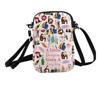 PXTIDY Sac à bandoulière inspiré du film Emily « A Little Bonjour Goes A Long Way » pour femme - Cadeau idéal pour les fans du film Paris, E, inch