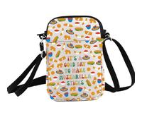 PXTIDY Sac à bandoulière « It's a Good Day to Make Mozzarella Sticks » - Cadeau pour les amateurs de collations, beige, Small
