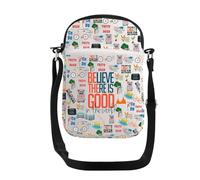 PXTIDY Sac à bandoulière LDS Missionary Believe There Is Good In The World LDS Scripture Messenger Bag Missionary Belief Gift, beige, Small