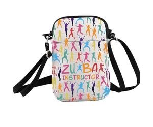 PXTIDY Sac à bandoulière pour instructeur de Zumba - Cadeau pour enseignant de Zumba - Cadeau pour enseignant de Zumba, beige, Small