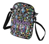PXTIDY Sac à bandoulière Villains Evil Tour - Cadeau de groupe méchant - Cadeau de sorcière - Cadeau d'Halloween - Personnages méchants, V E T, Small