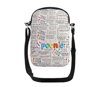 PXTIDY Spoonie Sac à bandoulière avec citation de la maladie chronique, beige, Small