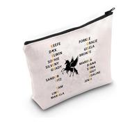 PXTIDY Team Foster Kee-fe Trousse de maquillage avec personnages de Keeper of The Lost Cities, KOTLC, beige, One_Size, Trousse de maquillage