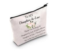 PXTIDY Trousse de maquillage pour belle-mère avec inscription « To My Daughter in Law », T M D, trousse de maquillage