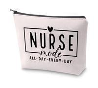 PXTIDY Trousse de maquillage pour infirmière - Cadeau de vie infirmière - Kit de survie - Pochette zippée - Cadeau pour infirmière, beige, trousse de maquillage