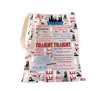 PXTIDY West Side Story Sac fourre-tout musical Broadway Sac de théâtre Broadway Marchandises Cadeau pour amoureux de la musique, beige, Medium