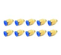 Pxyelec Lot de 10 raccords rapides PC4-M5 droits pneumatiques 4 mm vers M5 mâle