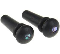 Pxyelec Lot de 2 chevilles en ébène pour guitare acoustique Noir