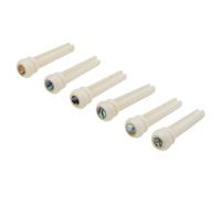 Pxyelec réel OS Guitare acoustique pont pins W/abalone Dot Lot de 6